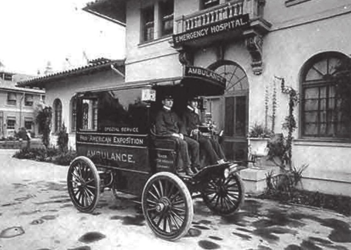 Sanitní vůz s elektrickým pohonem, 1901 (National EMS Museum)